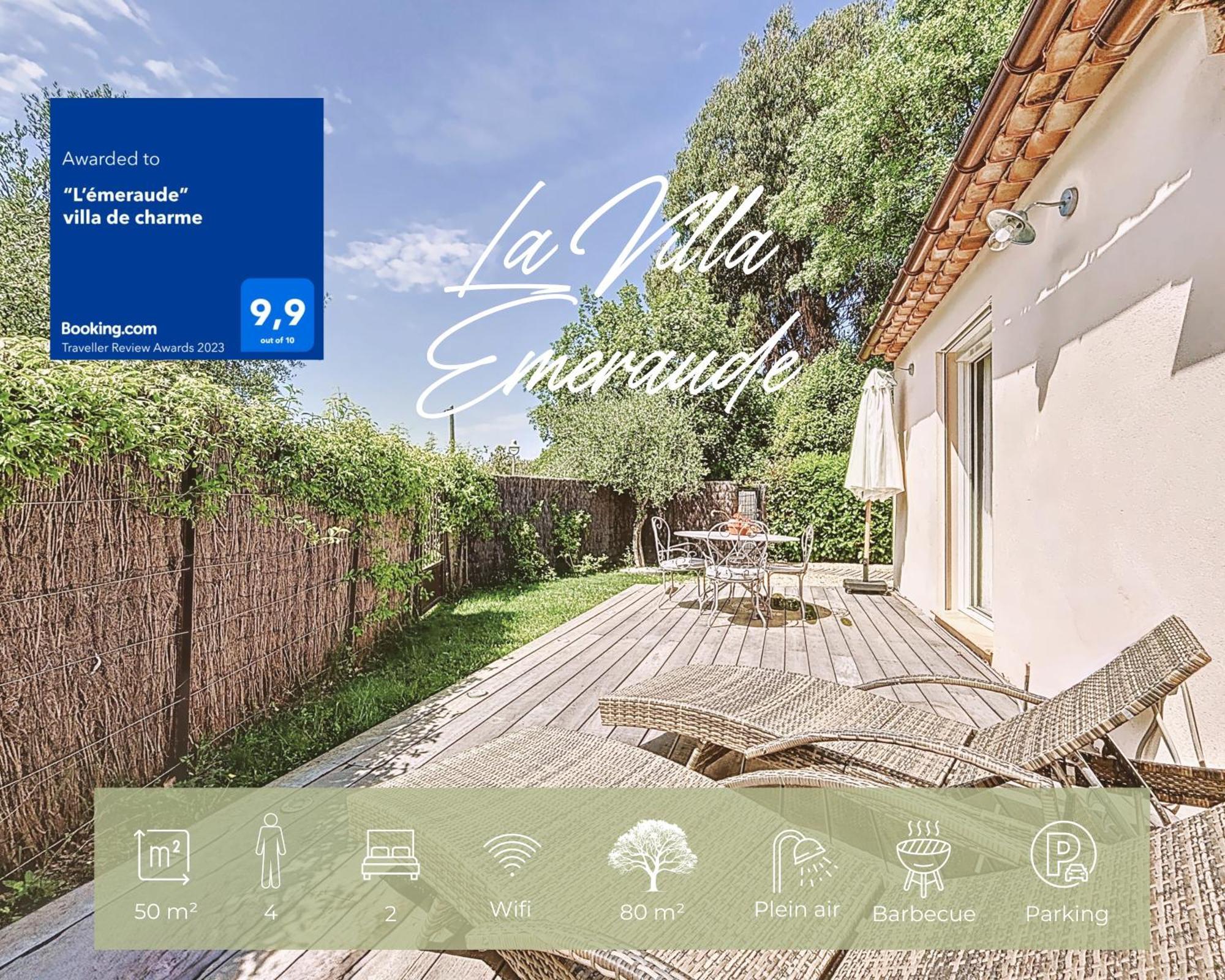 Villa "L'Emeraude - Maison D'Hotes - Jardin Et Parking Prives - Valbonne Ngoại thất bức ảnh
